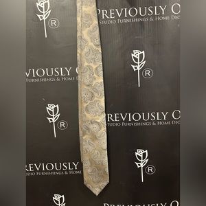Canali Grey Paisley Tie